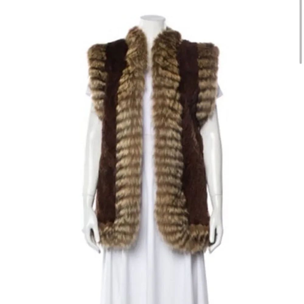 Yves Saint Laurent Vintage Late 1970's - Early 1980's Fur Jacket vest Size: M
